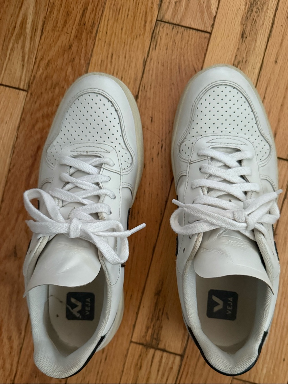 Veja White Leather Sneakers